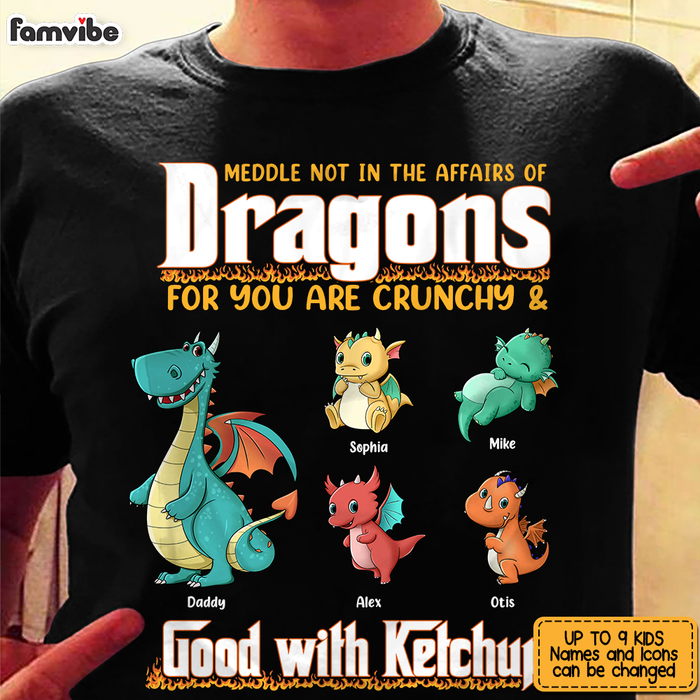 Personalized Father Dragon Shirt - Hoodie - Sweatshirt 25304 1
