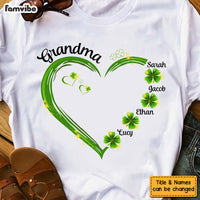 Personalized Gift For Grandma St Patrick's Day Clover Leaf Shirt - Hoodie - Sweatshirt 25312 thumb 1