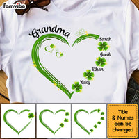 Personalized Gift For Grandma St Patrick's Day Clover Leaf Shirt - Hoodie - Sweatshirt 25312 thumb 1