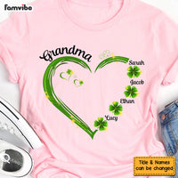 Personalized Gift For Grandma St Patrick's Day Clover Leaf Shirt - Hoodie - Sweatshirt 25312 thumb 1
