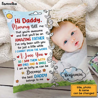 Personalized Gift for New Dad Pillow 25313 thumb 1