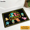 Personalized Dinosaur Family Home Is Where The Rawr Is Doormat 25317 1
