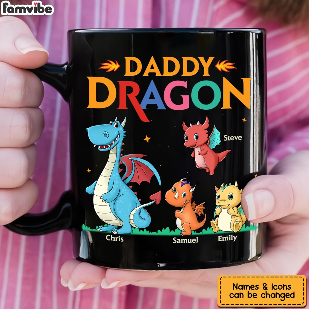 Personalized Daddy Dragon Mug 25320 Primary Mockup