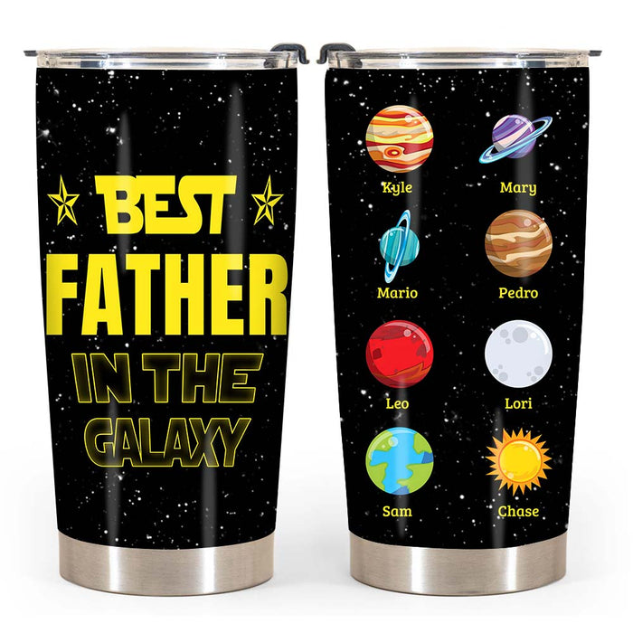 Personalized Father In The Galaxy Steel Tumbler 25321 1