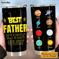 Personalized Father In The Galaxy Steel Tumbler 25321 thumb 1