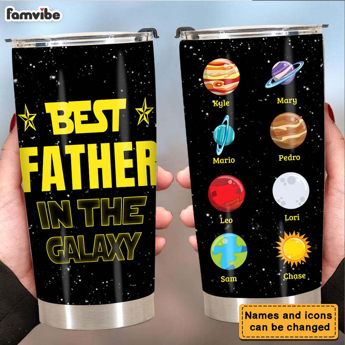 Personalized Father In The Galaxy Steel Tumbler 25321 1