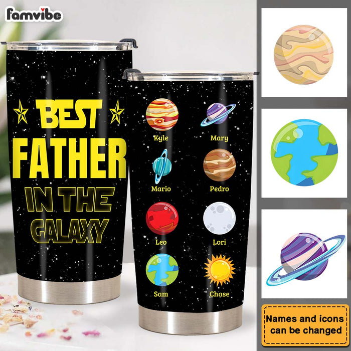 Personalized Father In The Galaxy Steel Tumbler 25321 1
