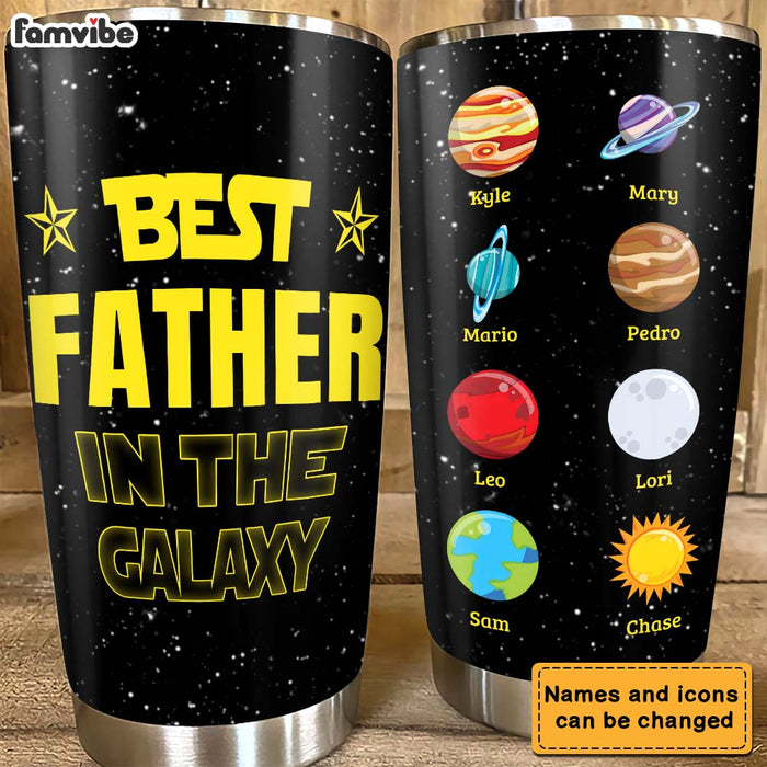 Personalized Father In The Galaxy Steel Tumbler 25321 1