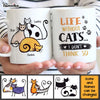 Personalized Life Without Cats I Don't Think So Mug 25323 1