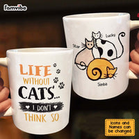 Personalized Life Without Cats I Don't Think So Mug 25323 thumb 1