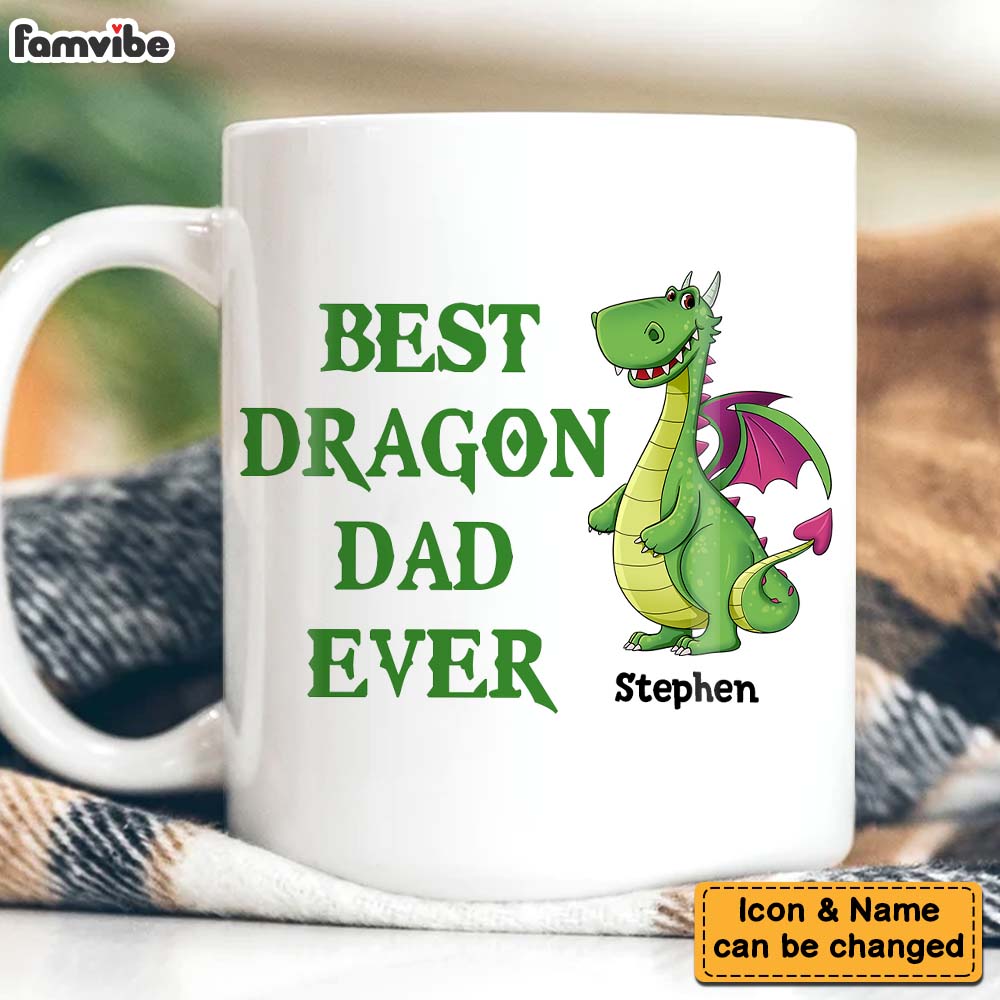 Personalized Dragon Dad Mug 25324 Primary Mockup