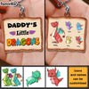 Personalized Daddy's Little Dragons Wood Keychain 25329 1