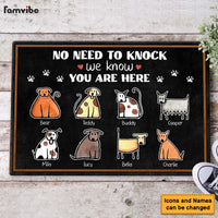 Personalized Gift For Dog Lovers No Need To Knock Doormat 25330 thumb 1