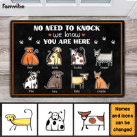 Personalized Gift For Dog Lovers No Need To Knock Doormat 25330 thumb 1