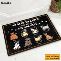 Personalized Gift For Dog Lovers No Need To Knock Doormat 25330 thumb 1