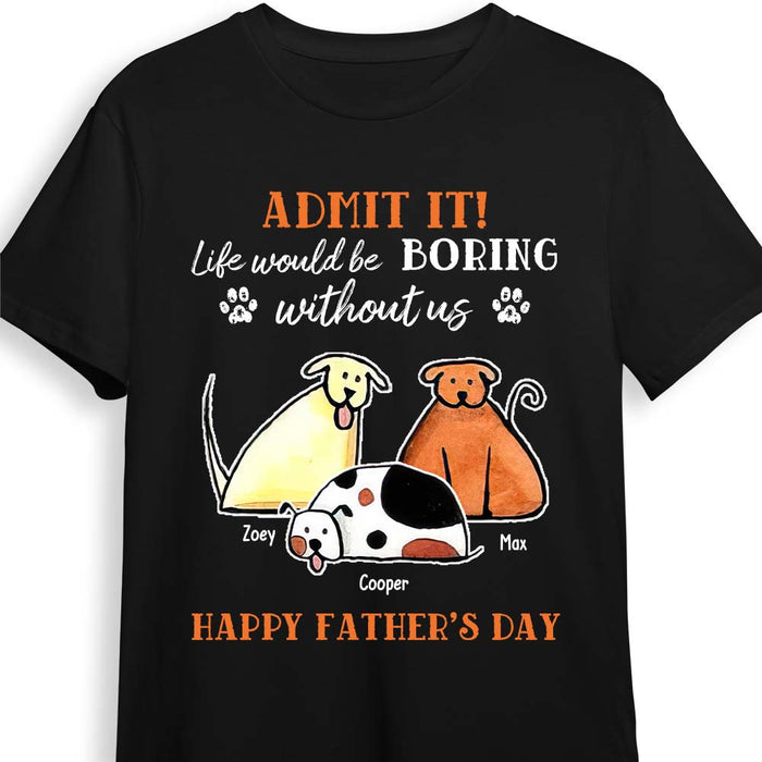 Personalized Gift For Dog Dad Happy Father's Day Shirt - Hoodie - Sweatshirt 25336 1