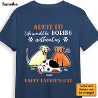 Personalized Gift For Dog Dad Happy Father's Day Shirt - Hoodie - Sweatshirt 25336 thumb 1