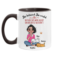 Personalized Her Cat Was Asleep On Her Mug 25338 thumb 1