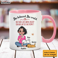 Personalized Her Cat Was Asleep On Her Mug 25338 thumb 1