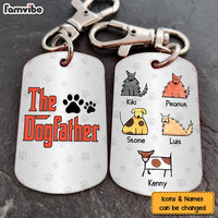 Personalized The Dogfather Aluminum Keychain 25341 thumb 1
