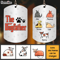Personalized The Dogfather Aluminum Keychain 25341 thumb 1