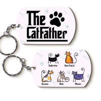 Personalized The Catfather Aluminum Keychain 25344 thumb 1