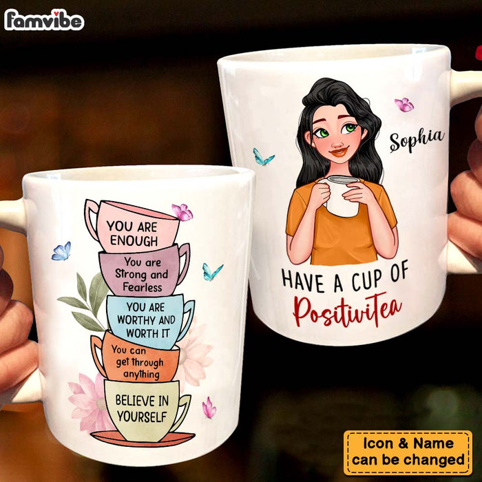 Personalized Gift For Daughter Positivi-tea Mug 25345 1