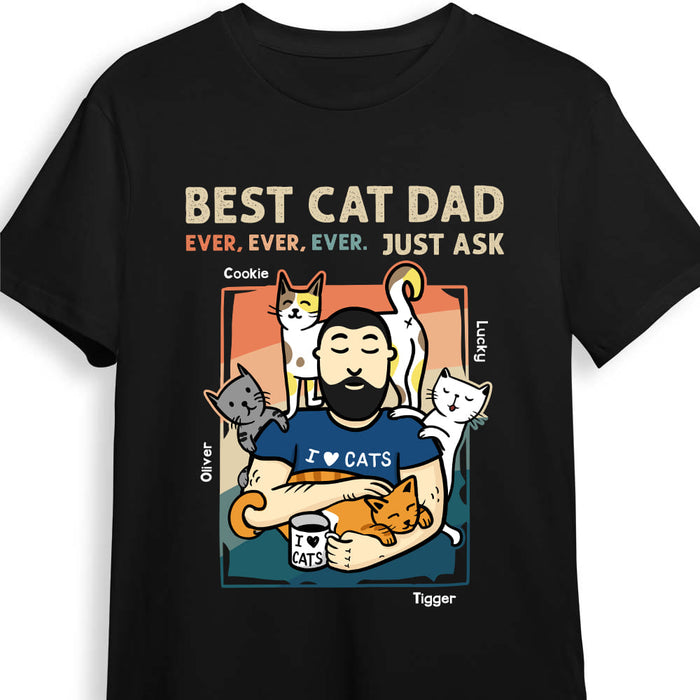 Personalized Gift For Cat Dad Shirt - Hoodie - Sweatshirt 25346 1