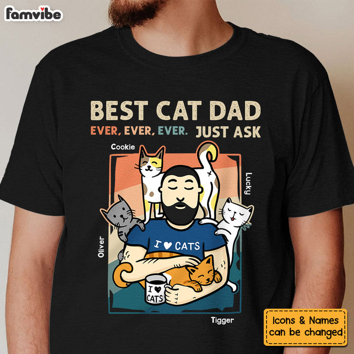 Personalized Gift For Cat Dad Shirt - Hoodie - Sweatshirt 25346 1