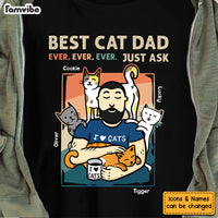 Personalized Gift For Cat Dad Shirt - Hoodie - Sweatshirt 25346 thumb 1