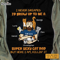 Personalized Gift For Cat Dad Shirt - Hoodie - Sweatshirt 25347 thumb 1