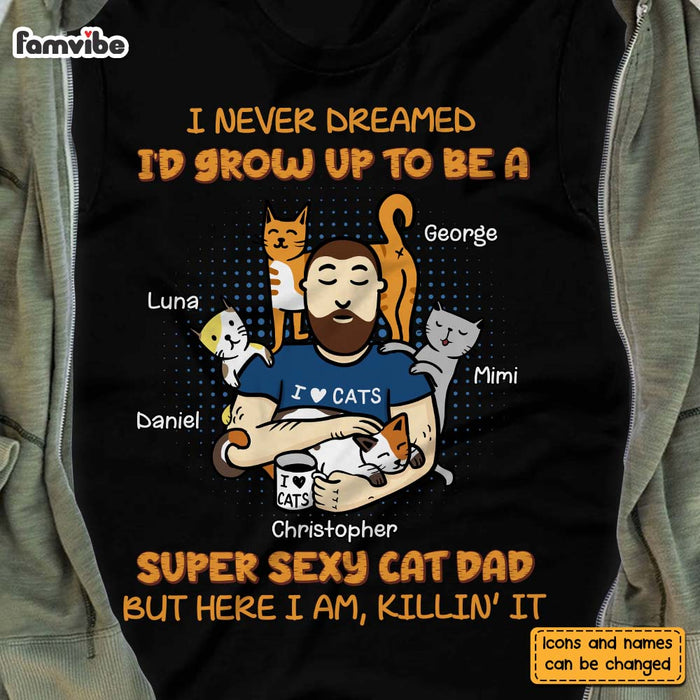 Personalized Gift For Cat Dad Shirt - Hoodie - Sweatshirt 25347 1