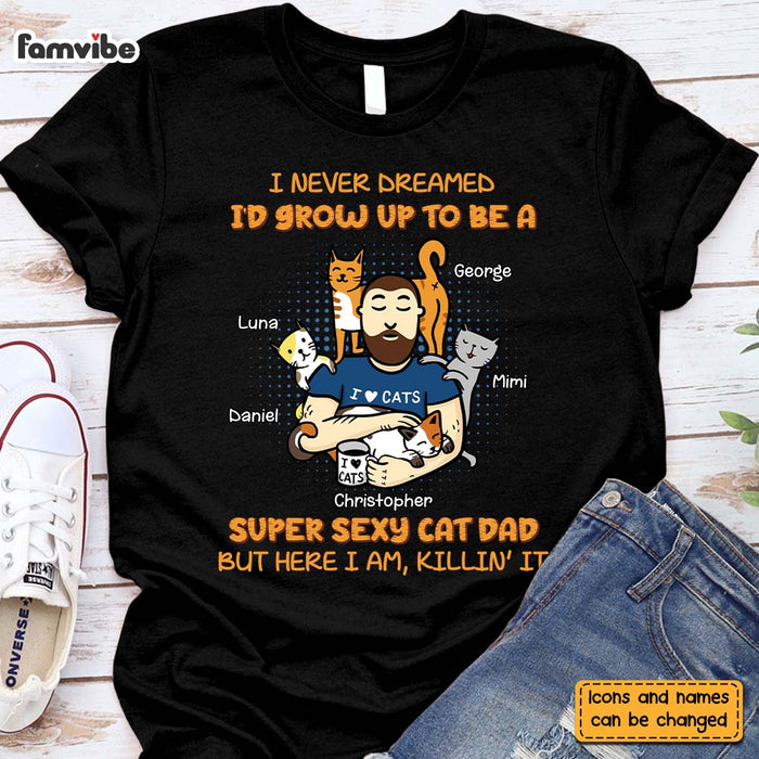 Personalized Gift For Cat Dad Shirt - Hoodie - Sweatshirt 25347 1