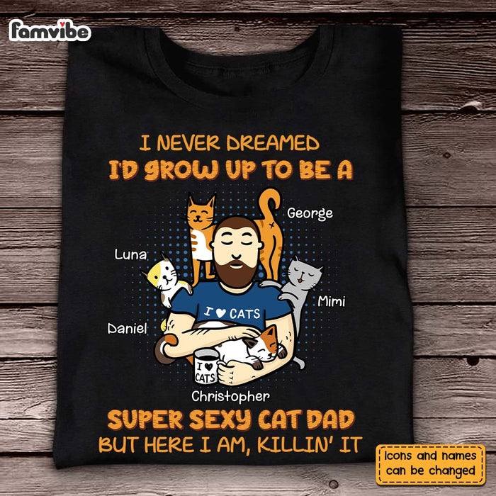 Personalized Gift For Cat Dad Shirt - Hoodie - Sweatshirt 25347 1