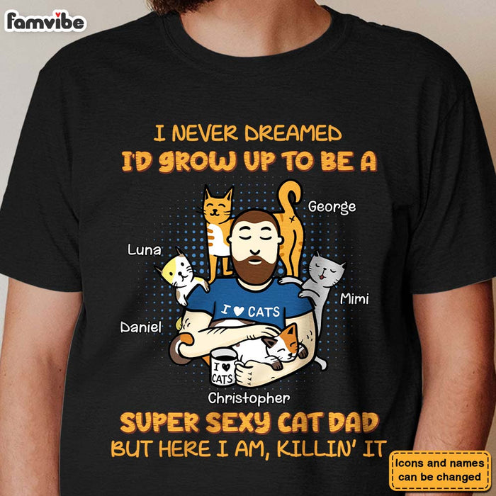 Personalized Gift For Cat Dad Shirt - Hoodie - Sweatshirt 25347 1