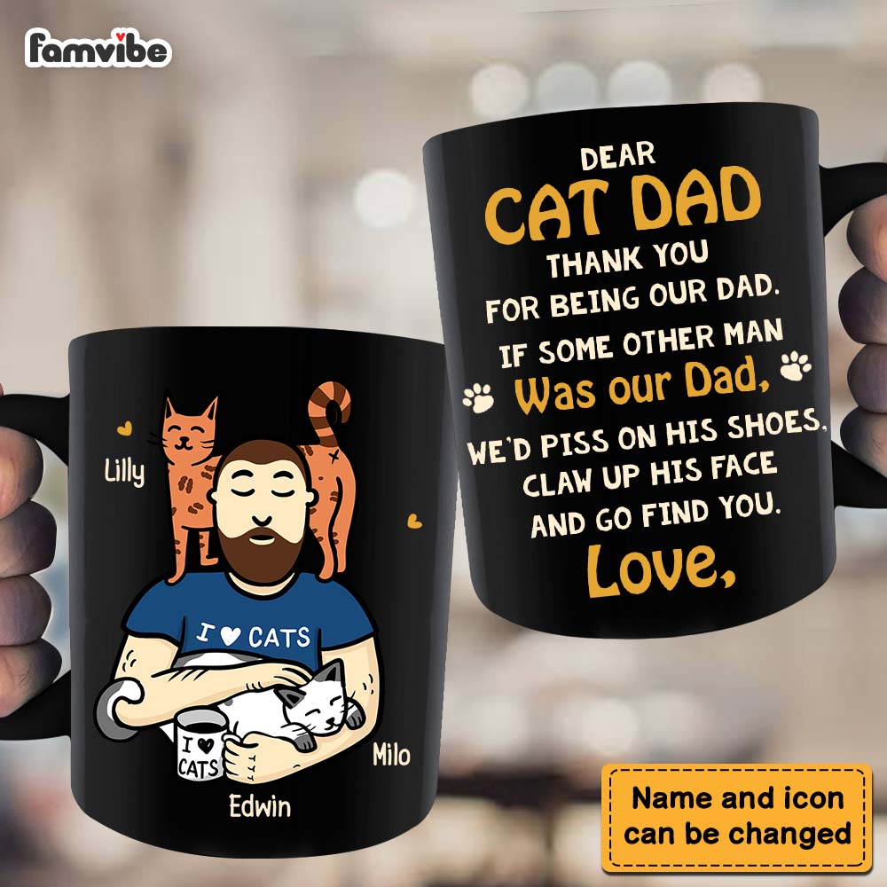 Personalized Gift For Cat Dad Mug 25348 Primary Mockup