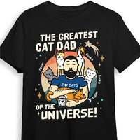 Personalized Gift For Greatest Cat Dad Of The Universe Shirt - Hoodie - Sweatshirt 25350 thumb 1