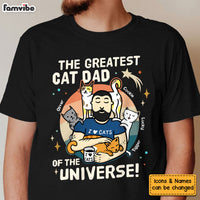 Personalized Gift For Greatest Cat Dad Of The Universe Shirt - Hoodie - Sweatshirt 25350 thumb 1