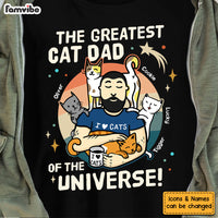 Personalized Gift For Greatest Cat Dad Of The Universe Shirt - Hoodie - Sweatshirt 25350 thumb 1
