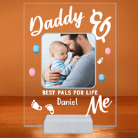 Personalized Gift For New Dad Daddy & Me Acrylic Plaque 25362 thumb 1