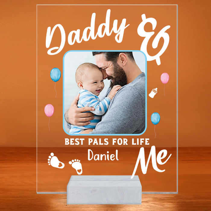 Personalized Gift For New Dad Daddy & Me Acrylic Plaque 25362 1
