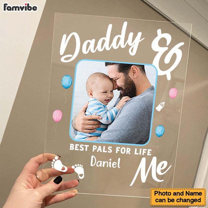 Personalized Gift For New Dad Daddy & Me Acrylic Plaque 25362 1