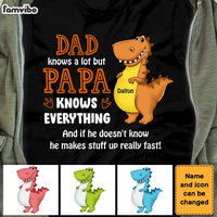 Personalized Dino Grandpa Papa Knows Everything Shirt - Hoodie - Sweatshirt 25366 thumb 1