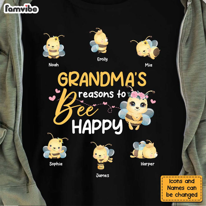 Personalized Grandma Reasons To Be Happy Shirt - Hoodie - Sweatshirt 25367 1