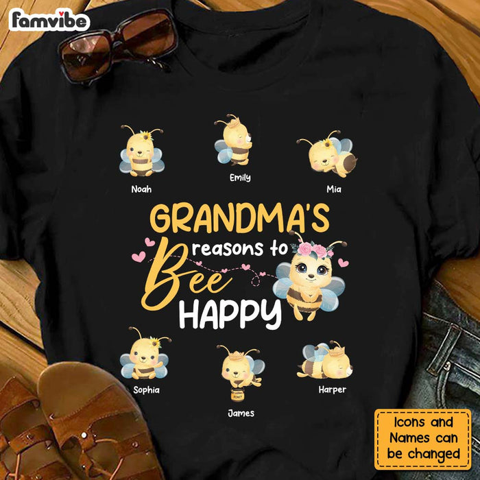 Personalized Grandma Reasons To Be Happy Shirt - Hoodie - Sweatshirt 25367 1