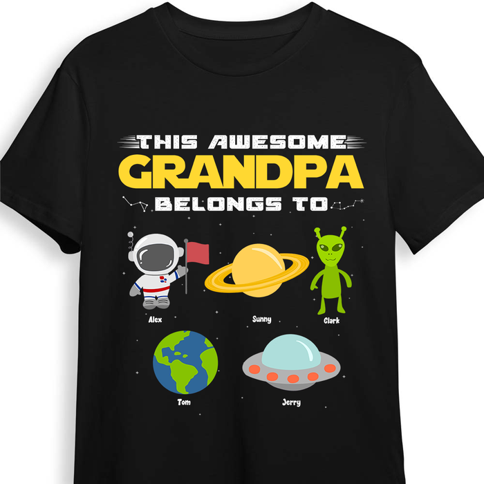 Personalized This Awesome Grandpa Belongs To Shirt - Hoodie - Sweatshirt 25375 1