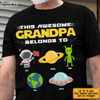 Personalized This Awesome Grandpa Belongs To Shirt - Hoodie - Sweatshirt 25375 thumb 1