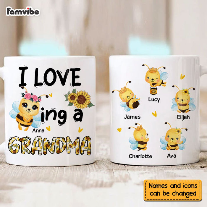 Personalized I Love Being A Grandma Mug 25379 1