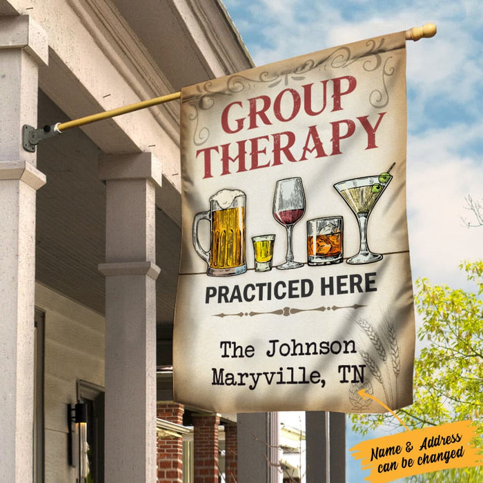 Personalized Group Therapy Garden Flag JN261 81O34 1