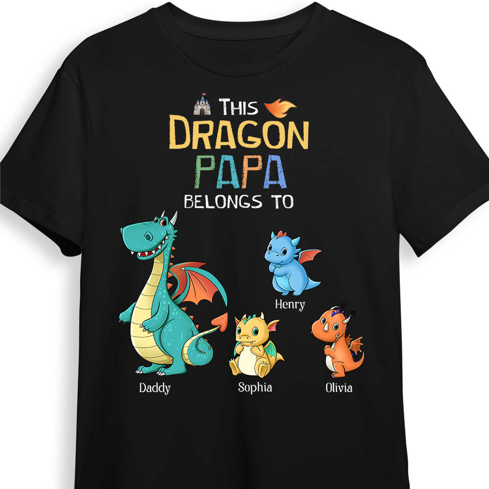 Personalized This Dragon Papa belongs to Shirt Hoodie Sweatshirt 25382 Primary Mockup
